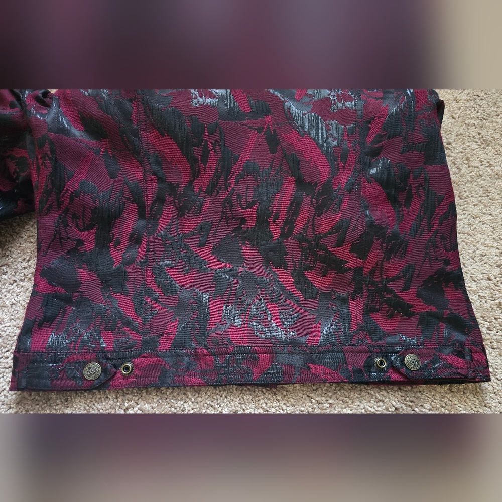 Ruby Rd. Red And Black Jacket, Size 8 - image 5